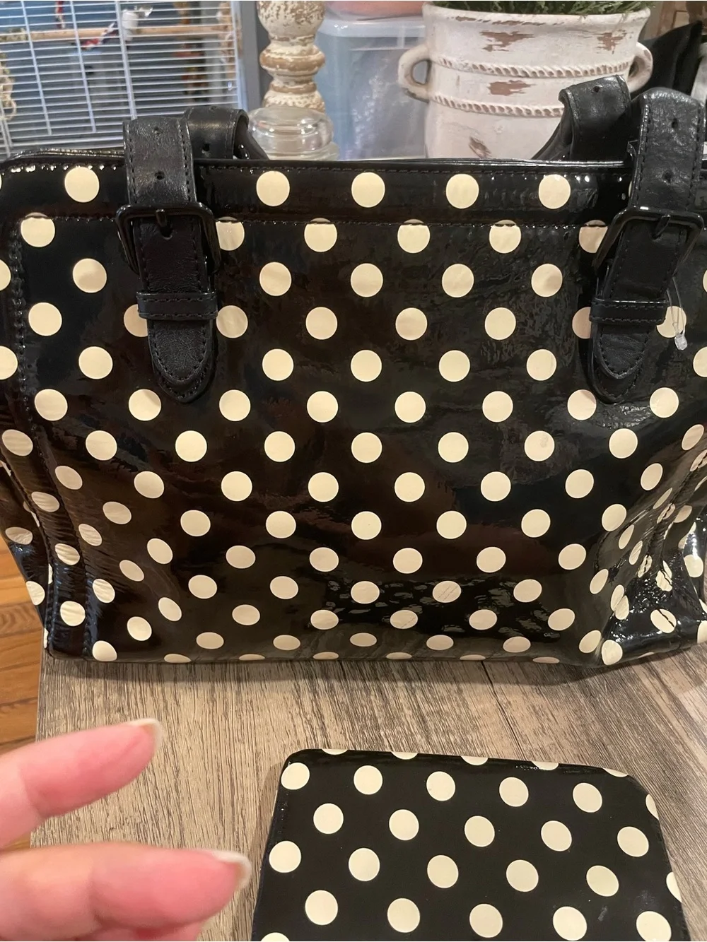kate spade glossy polka
